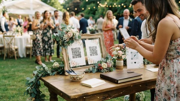 Idées créatives pour utiliser des QR codes et recueillir vos souvenirs de mariage