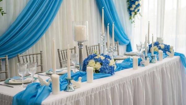 Décoration de mariage bleu et blanc : idées élégantes pour une célébration réussie